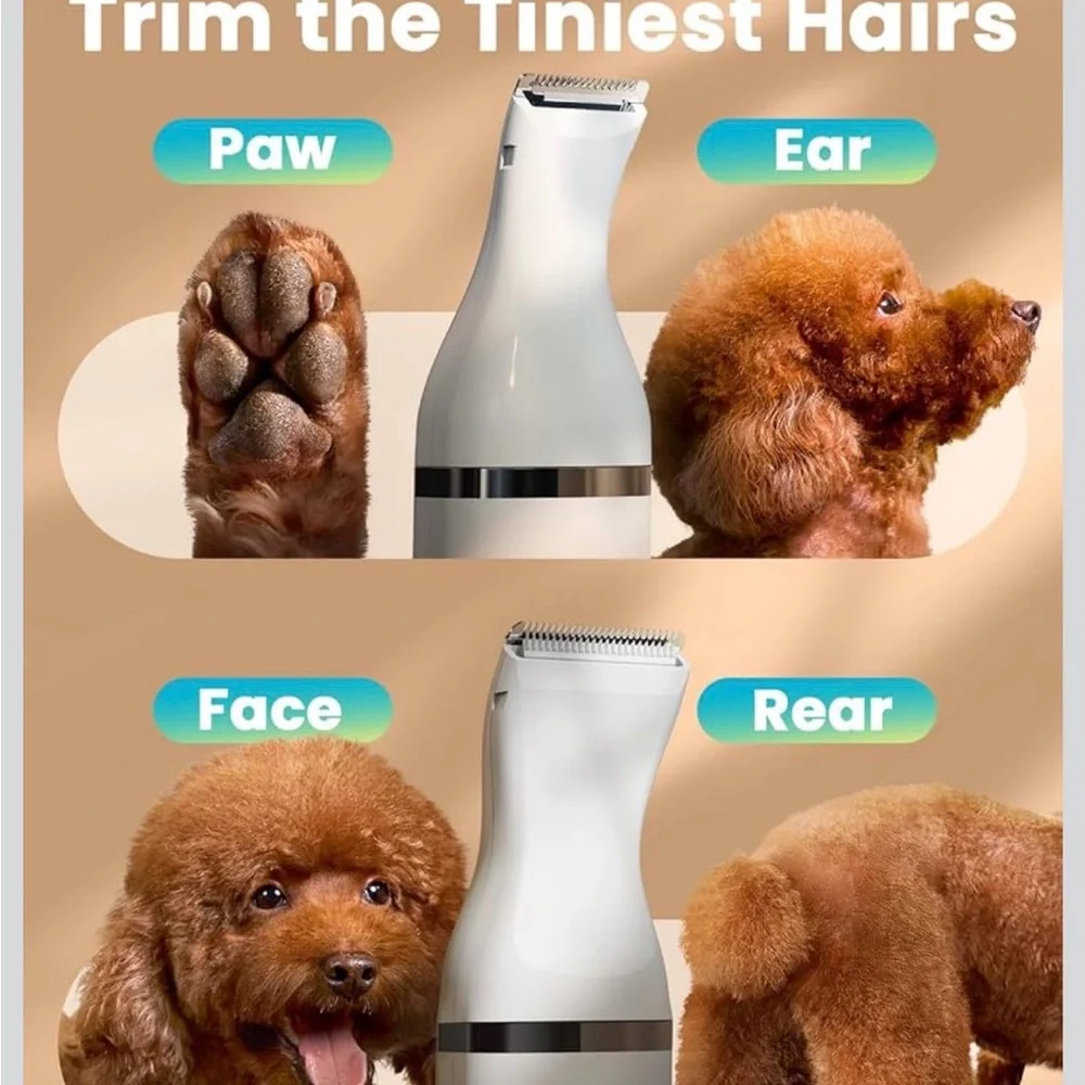 NEW Dog Clippers with Double Blades,Cordless Small Pet Hair grooming